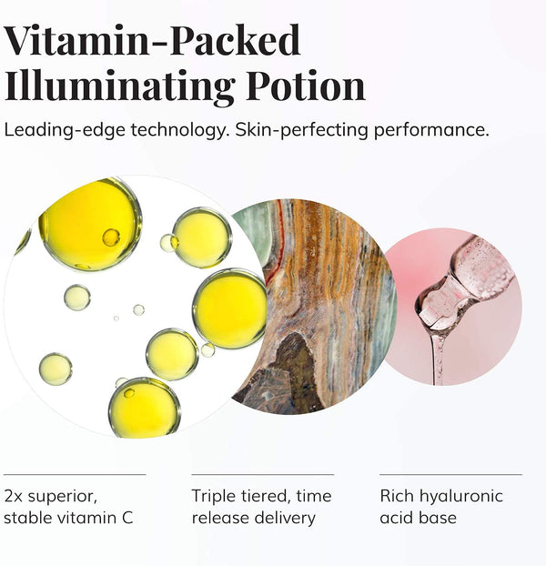 Le Mieux Vita-C Serum 1.0 oz - Concentrated Vitamin C & Glutathione Antioxidant Facial Serum - European Beauty by B