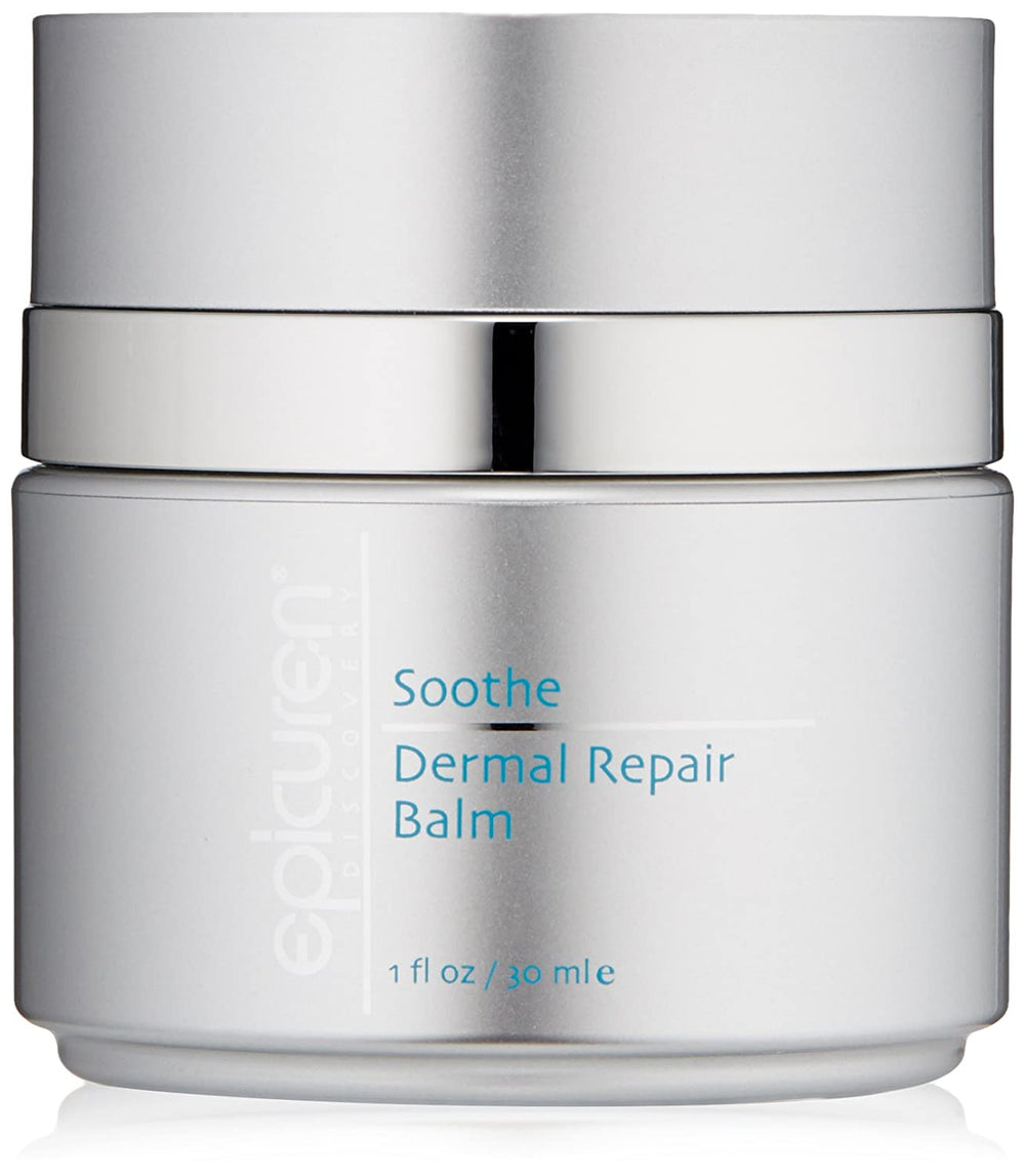 Silver jar of Dermal Repair Balm on a white background