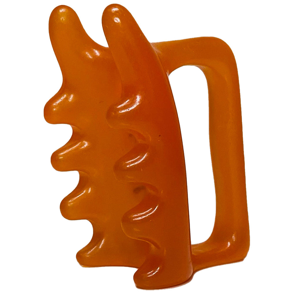 Fascia Facial and Body Massage Tool  Chin G-Types Massager Dark Orange