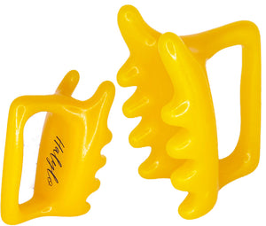 Fascia Facial and Body Massage Tool Chin G-Types Massager Yellow