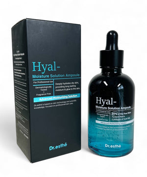 Dr.esthe Hyal Moisture Solution Ampoule 150ml with free roller face massager
