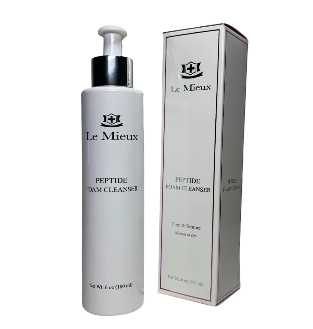 Le Mieux Anti-Aging Facial Wash Peptide Foam Cleanser 6oz