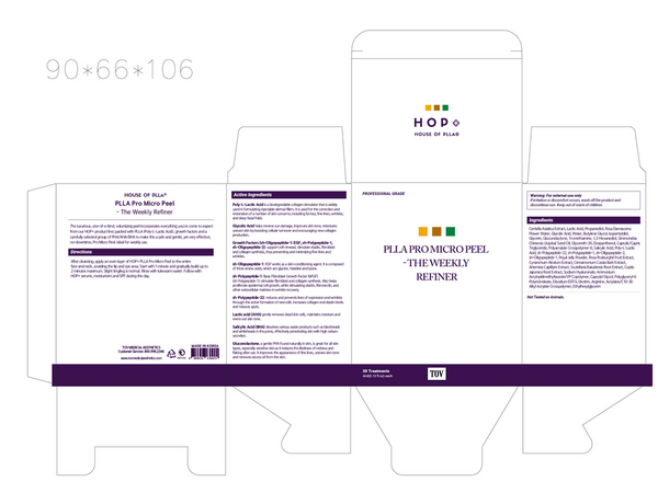TOV House of PLLA® HOP+ PLLA Pro Micro Peel - The Weekly Refiner