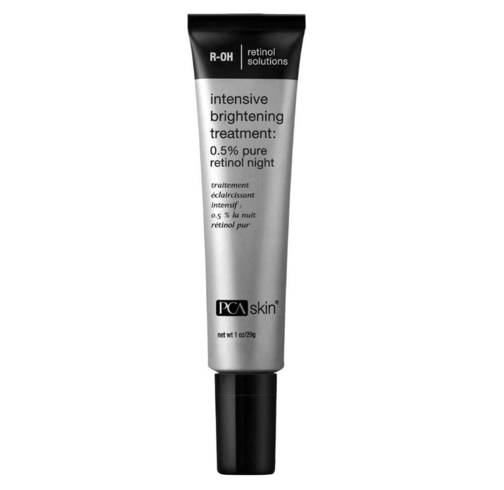PCA Skin intensive brightening treatment tube on a white background